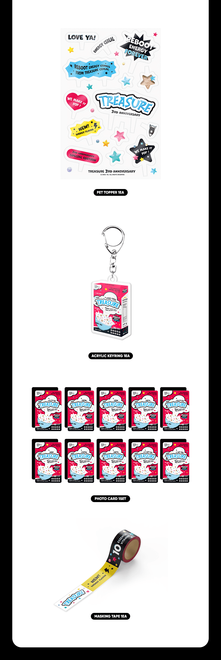 [ANNIVERSARY] TREASURE 2023 DEBUT ANNIVERSARY CEREAL DECO KIT - KKANG