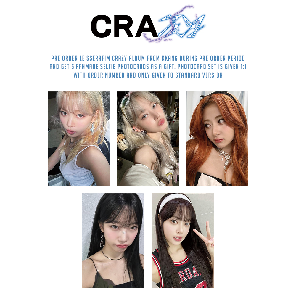 LE SSERAFIM 4th Mini Album – CRAZY (Random) + Weverse Gift