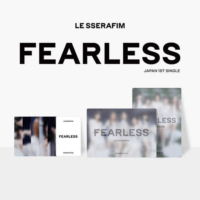 Lesserafim "FEARLESS" Japan 1st Single Weverse Benefit SET - KKANG