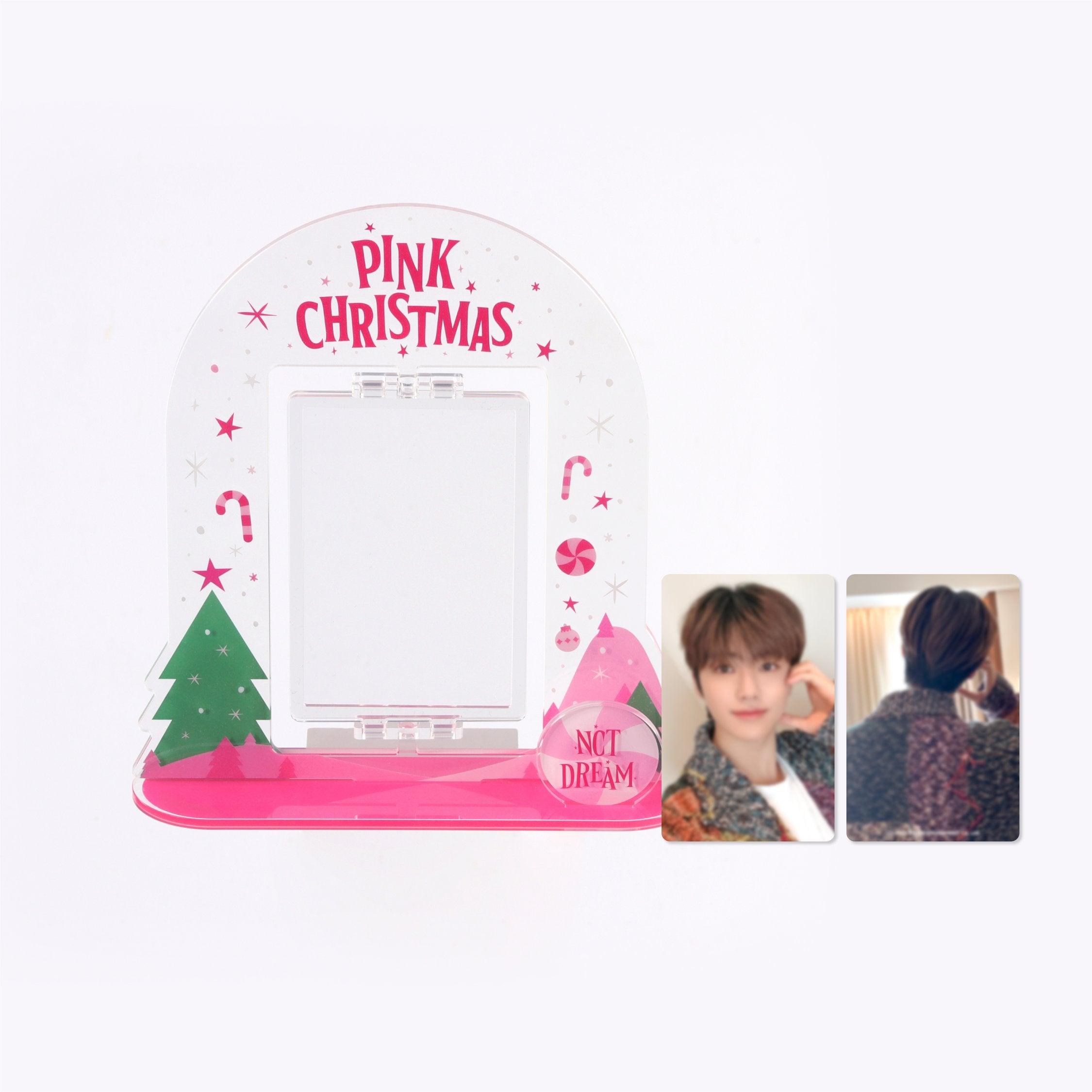 [NCT DREAM] PINK CHRISTMAS ACRYLIC TURNING STAND SET - KKANG