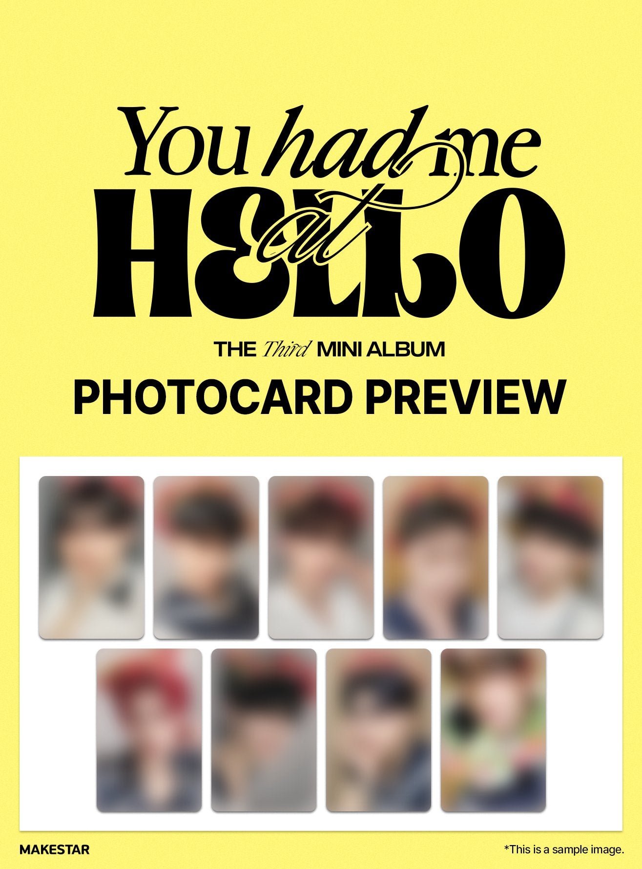 ZEROBASEONE The 3rd Mini Album – You had me at HELLO (Digipack Ver.) (Random) + Makestar Benefit