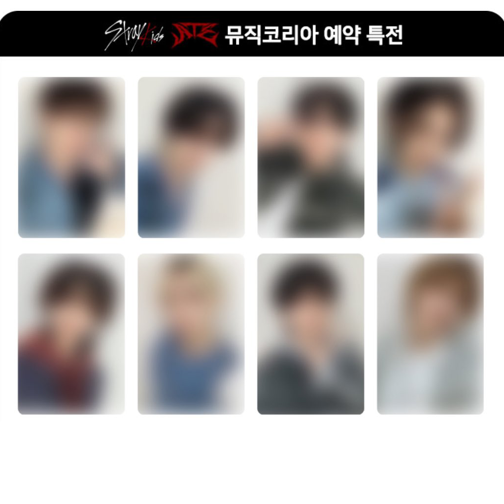 Stray Kids ATE MUSIC KOREA Pre Order Benefit Photocard