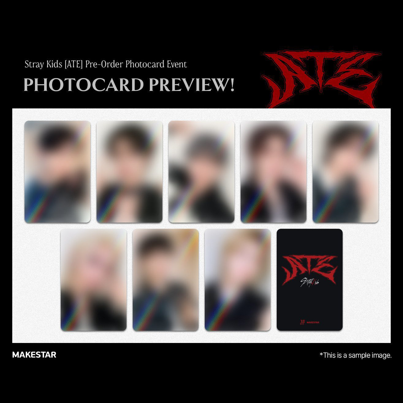 Stray Kids ATE Makestar Pre Order Benefit Photocard