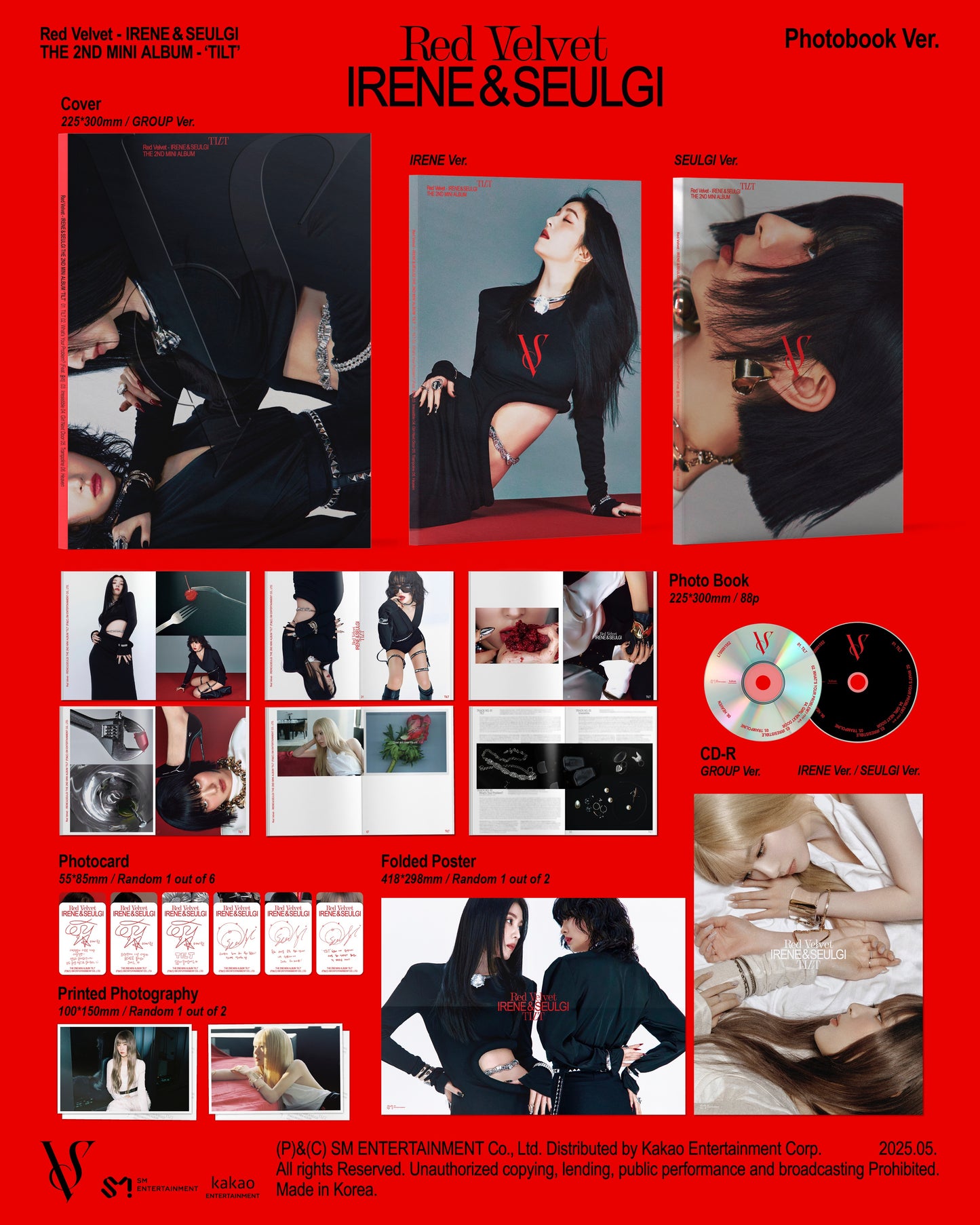 Red Velvet – IRENE & SEULGI 2nd Mini Album – TILT (Photo Book Ver.) (Random)