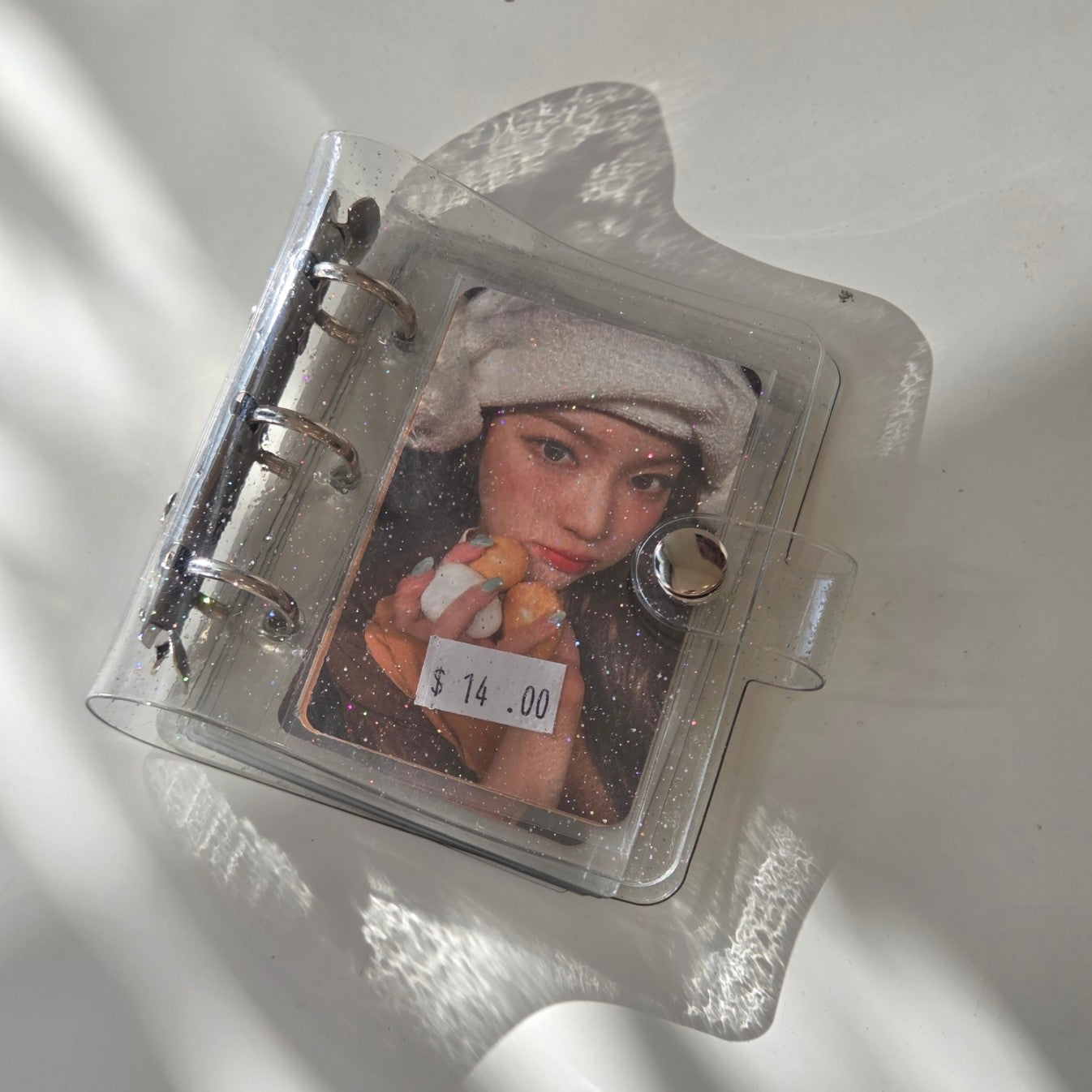 Glitter 3 Ring Photocard Binder Keyring
