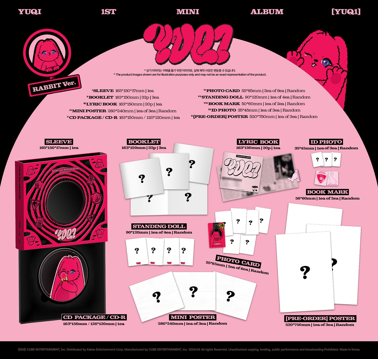 YUQI 1ST MINI ALBUM – YUQ1 (Random)