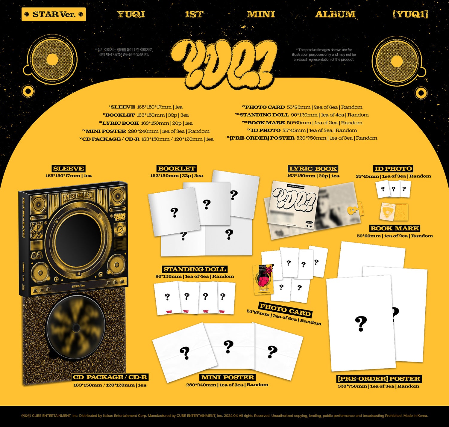 YUQI 1ST MINI ALBUM – YUQ1 (Random)