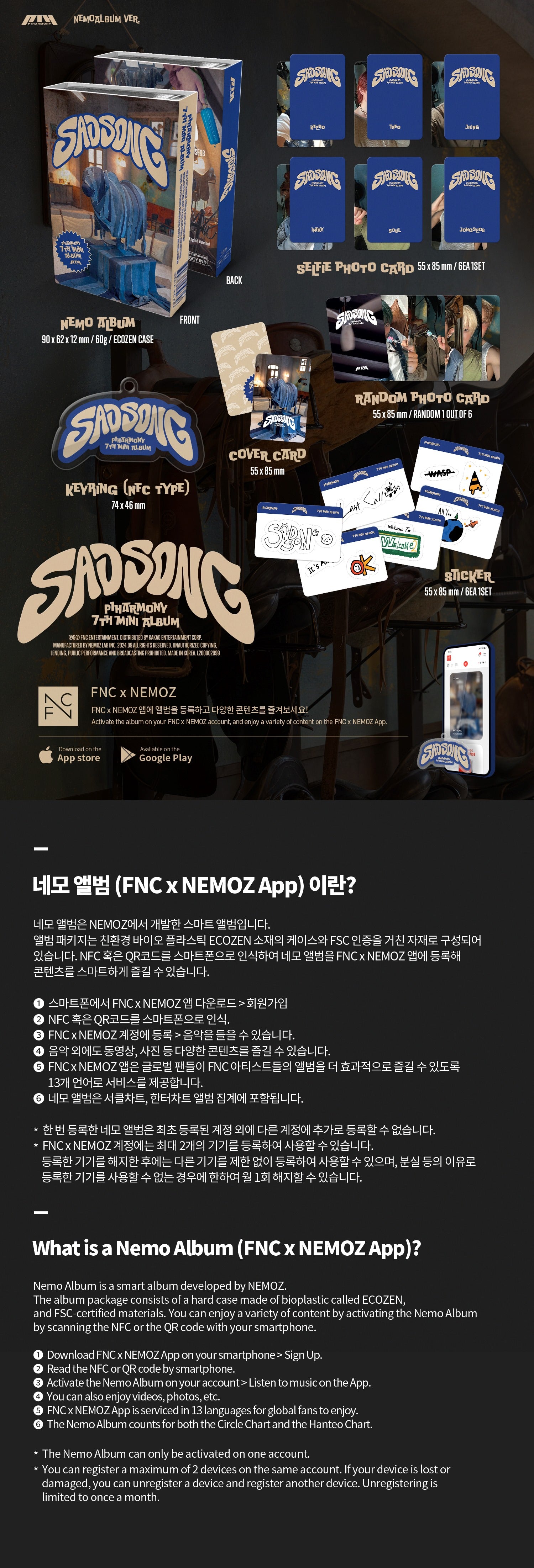 P1Harmony 7th Mini Album – SAD SONG (NEMO)