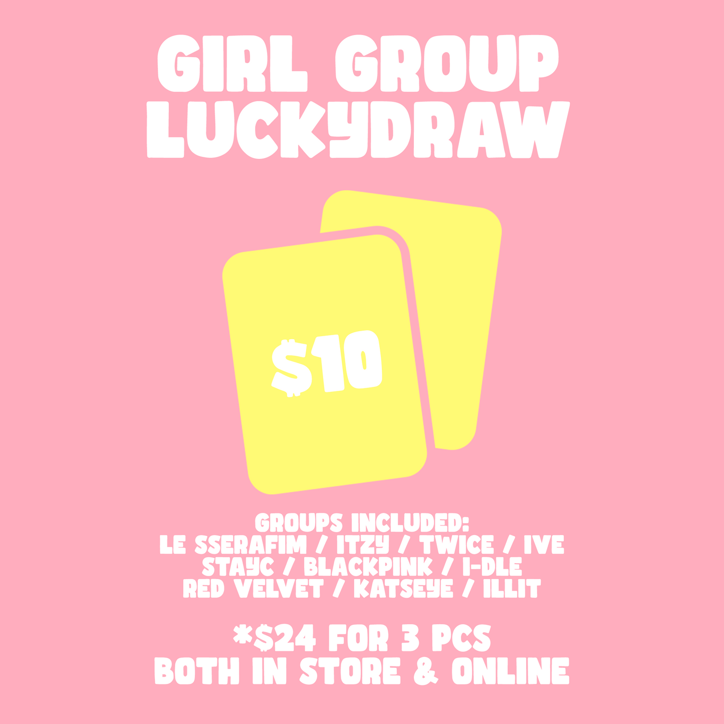 GIRL GROUP OFFICIAL PHOTOCARD LUCKYDRAW (~12th April)