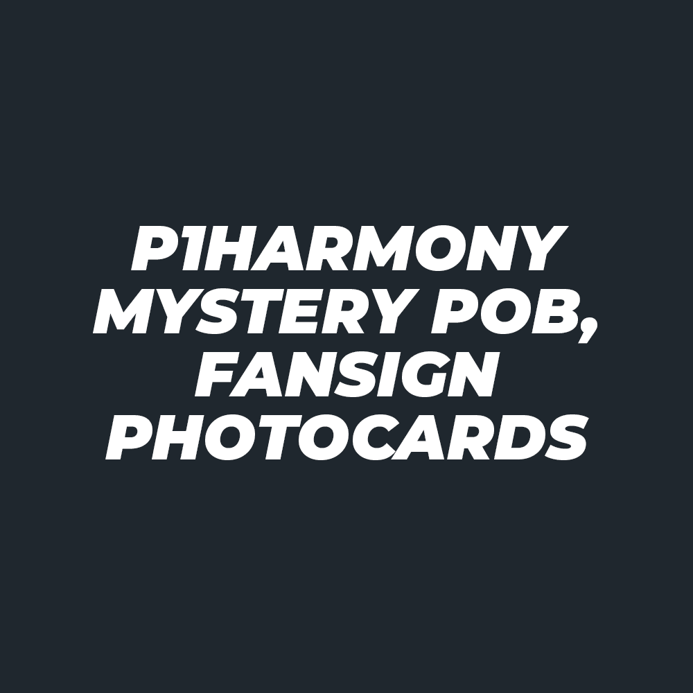 P1Harmony Mystery POB&FANSIGN Photocards