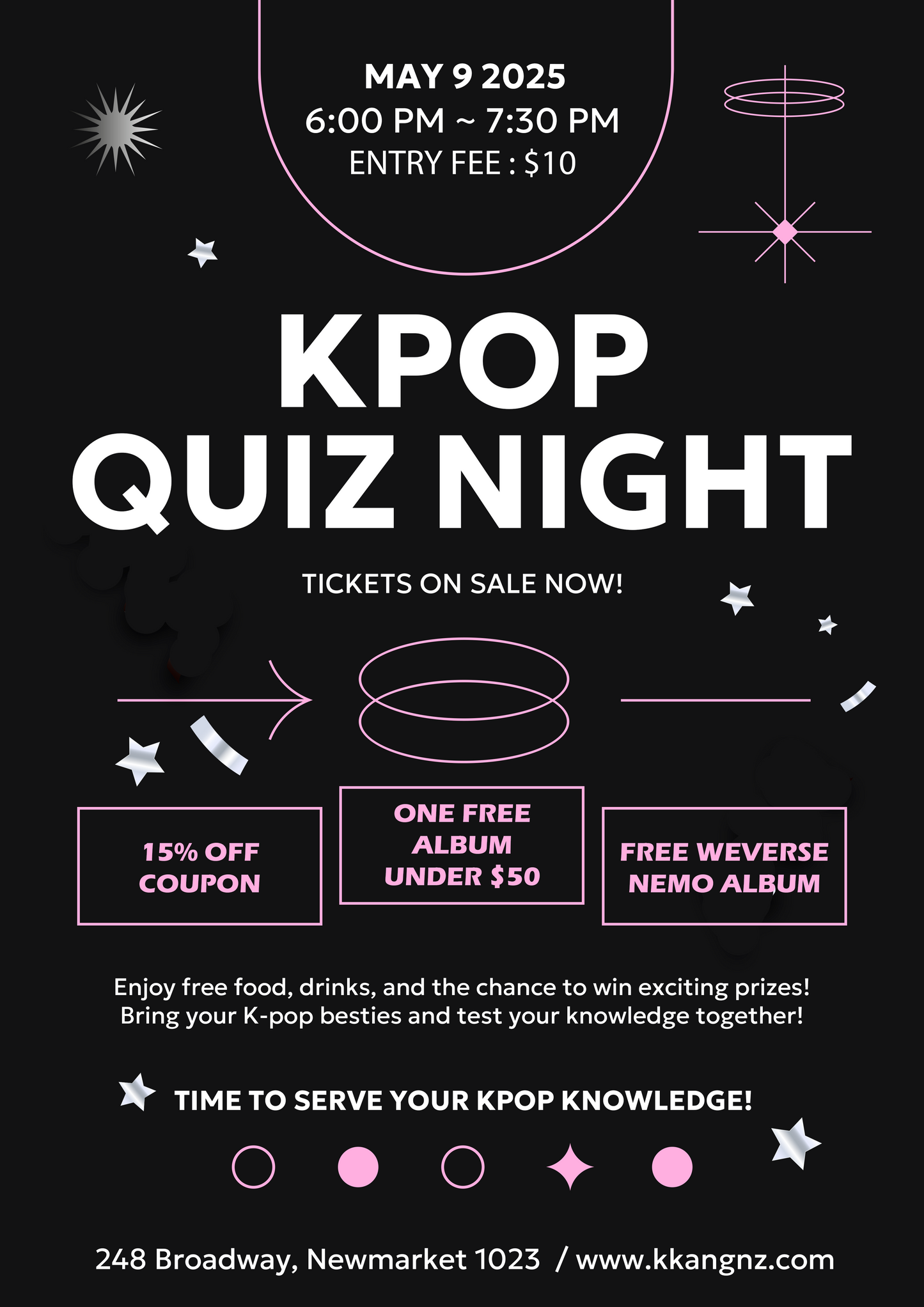 Kpop Quiz Night Ticket