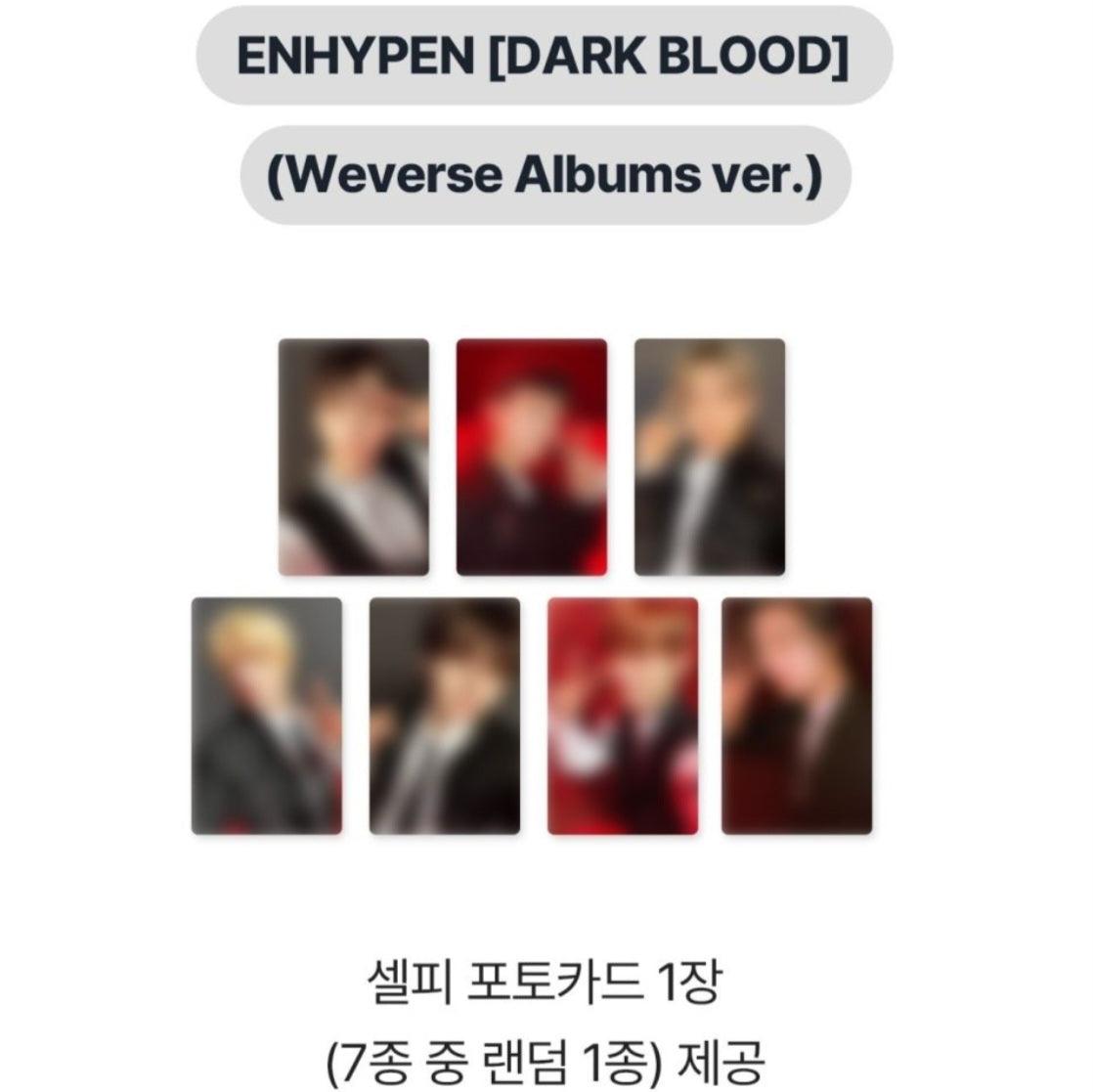 ENHYPEN DARK BLOOD NAVER SHOPPING LIVE PHOTOCARD - KKANG