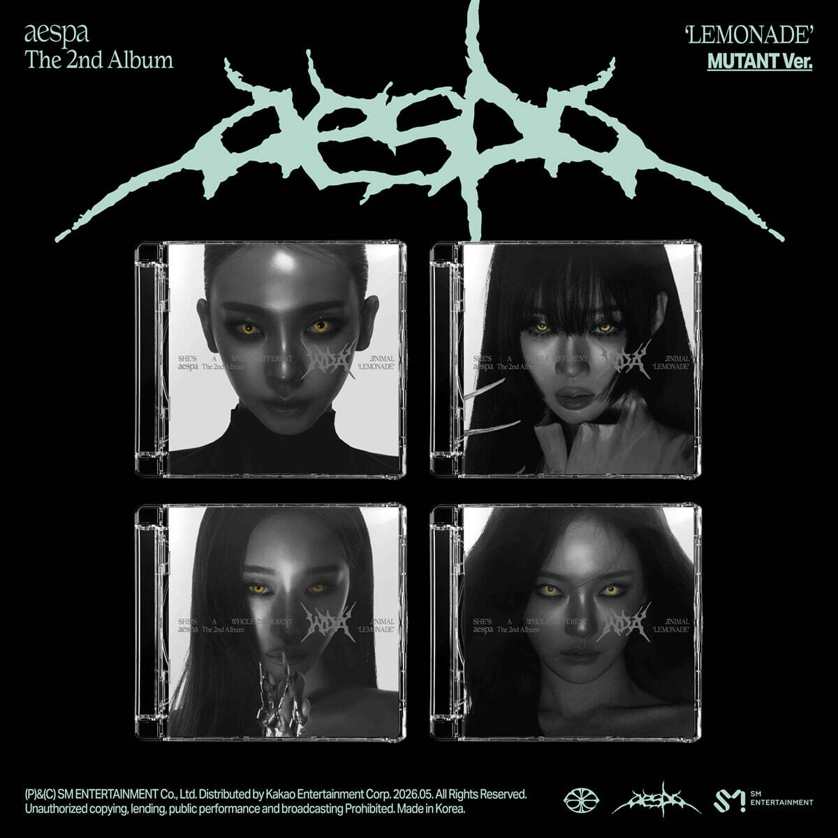 aespa – The 2nd Album [LEMONADE] (MUTANT Ver.) (Random)