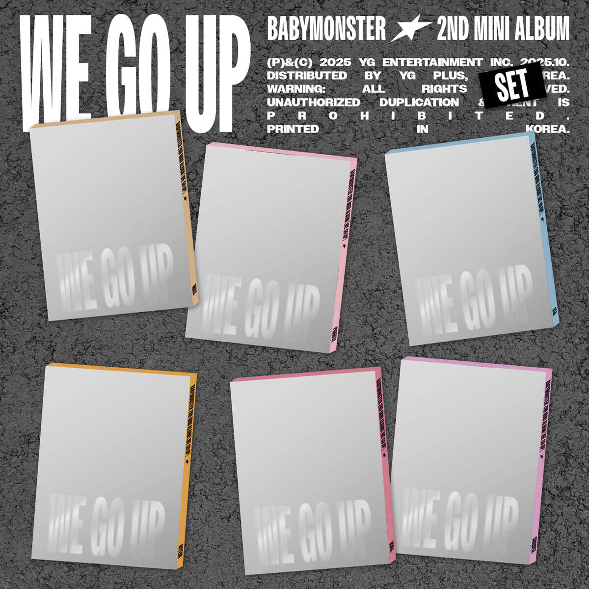 BABYMONSTER – 2nd MINI ALBUM [WE GO UP] (PATTERN Ver.) (Random)