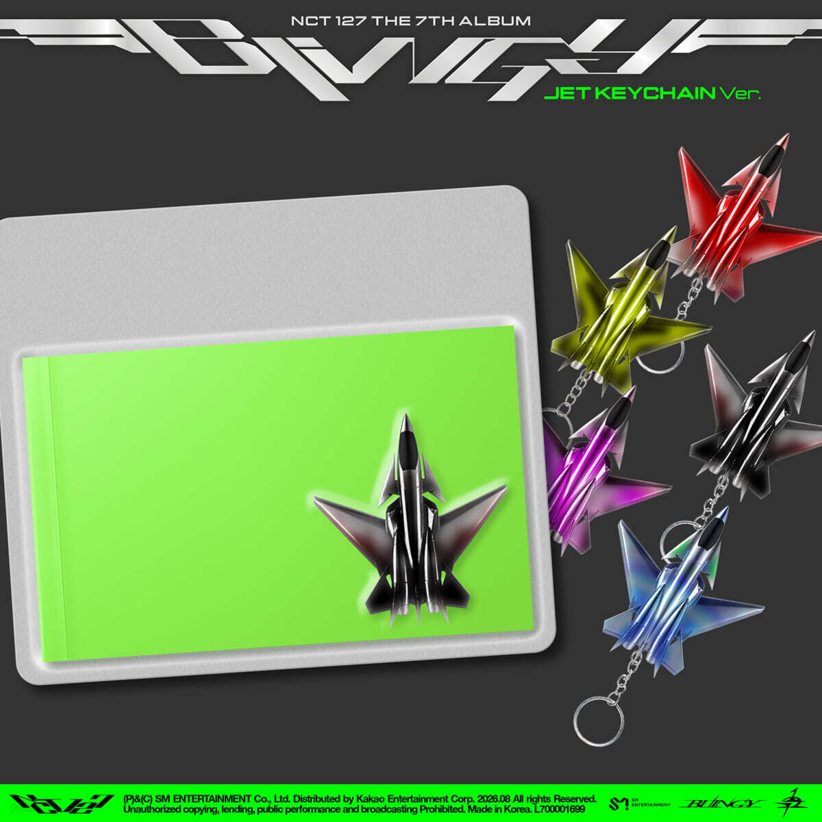 NCT 127 – The 7th Album [BLINGY] (JET Keychain Ver.) (Smart Album) (Random)