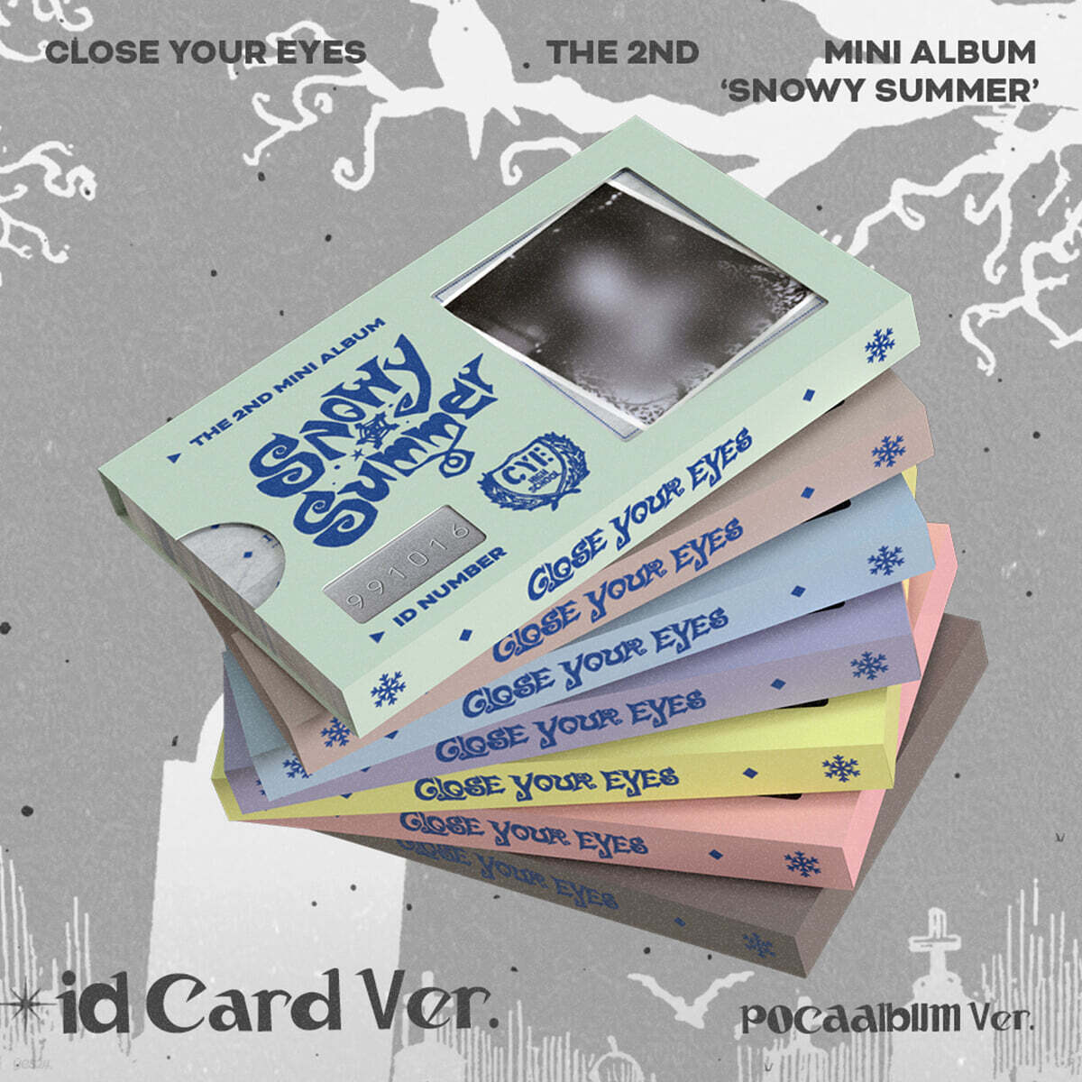 CLOSE YOUR EYES - 2nd Mini Album [Snowy Summer] (ID Card Ver.) (POCAALBUM) (Random)
