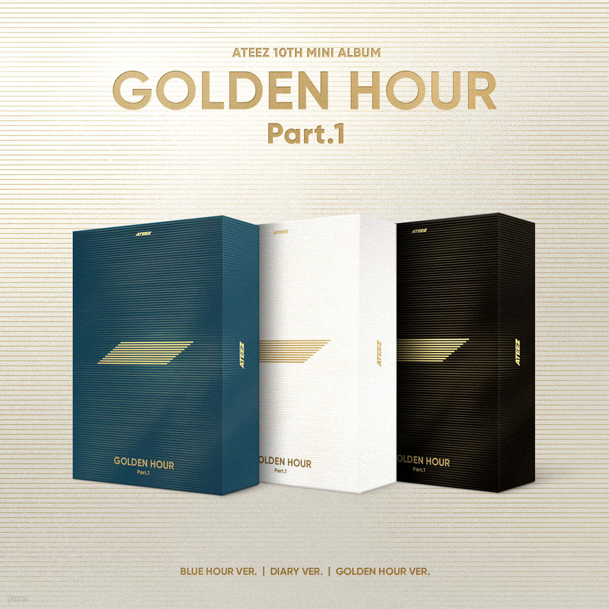 ATEEZ 10TH MINI ALBUM – GOLDEN HOUR : Part.1 (Random) + Soundwave Benefit