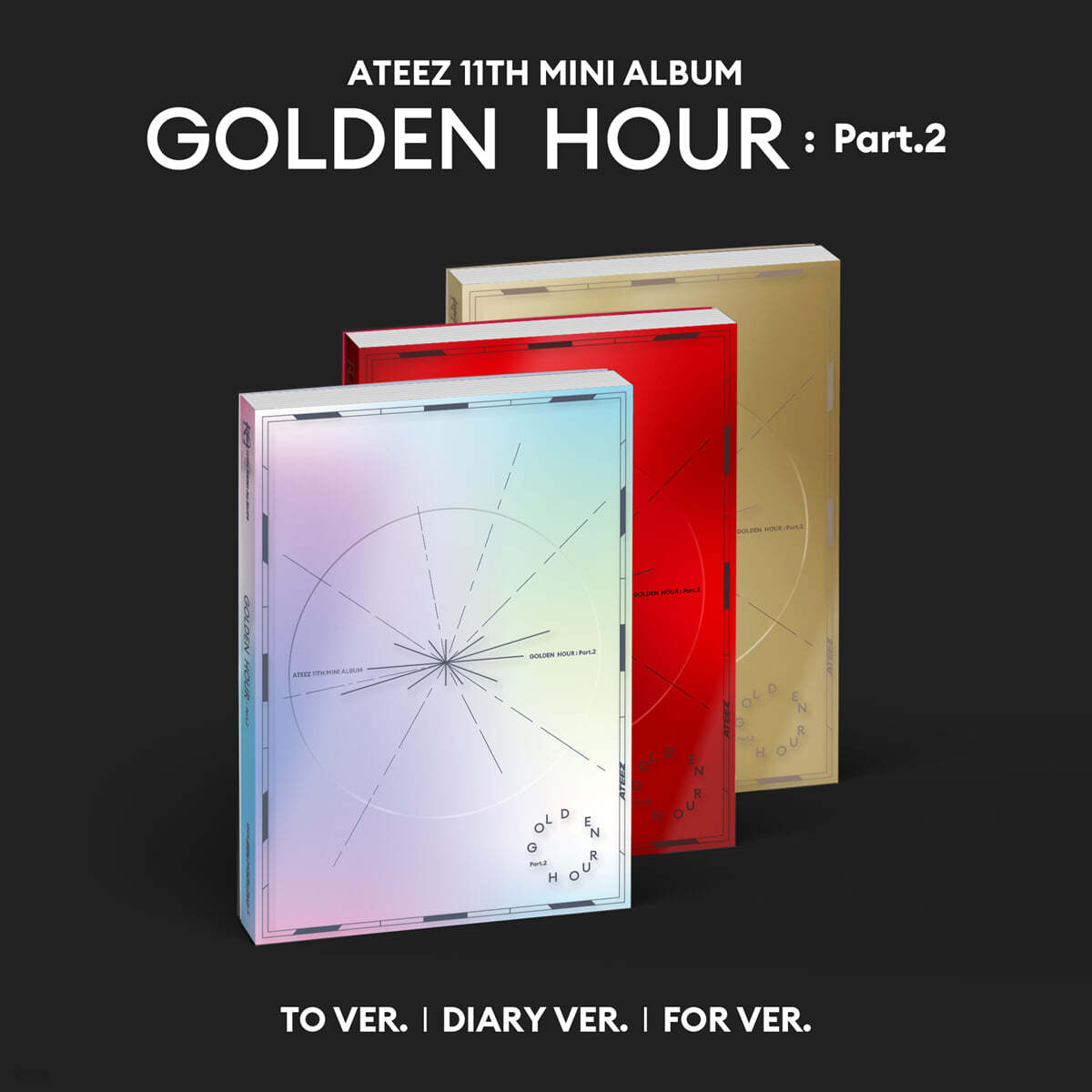 ATEEZ 11TH MINI ALBUM – GOLDEN HOUR : Part.2 (Random) + Apple Music Gift