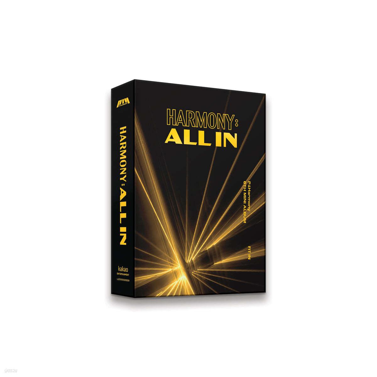 P1Harmony Mini Album Vol. 6 - HARMONY : ALL IN (FIT IN VER./ PLVE) - KKANG