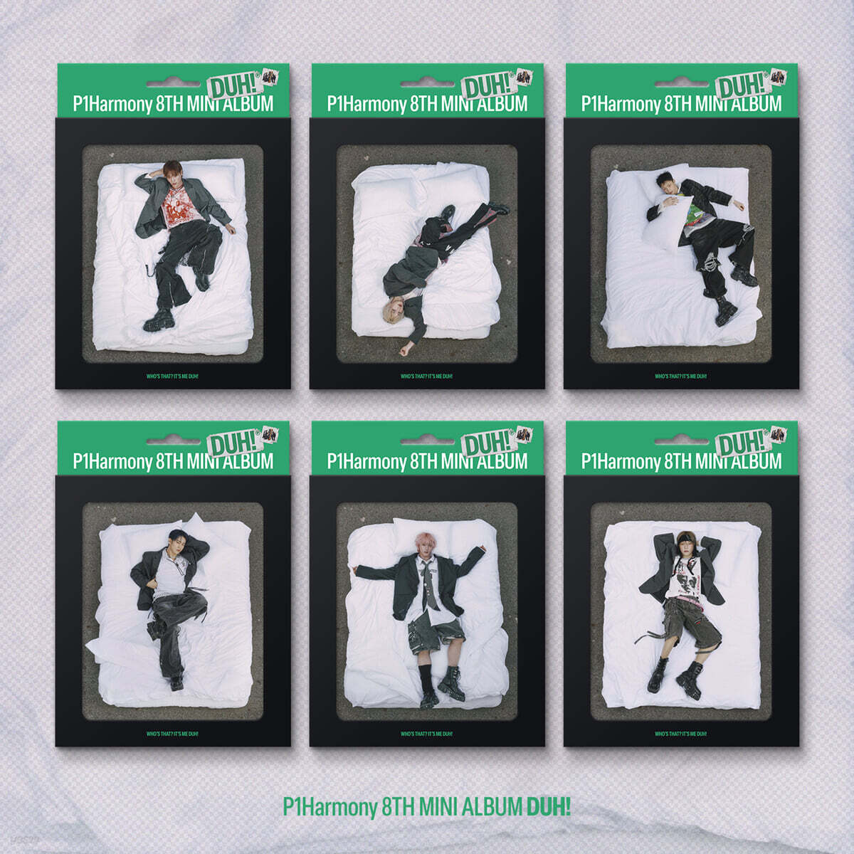 P1Harmony 8th Mini Album – DUH! (H Ver.) (Compact Ver.) (Random) + Everline Gift