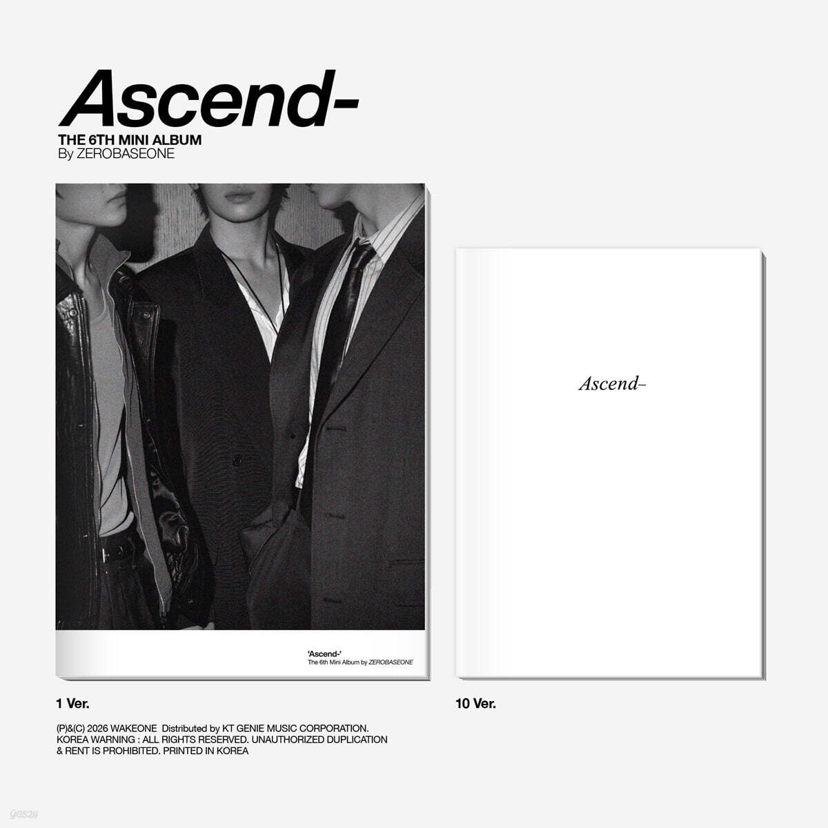 ZEROBASEONE – The 6th Mini Album [Ascend-] (Photobook Ver.) (Random)