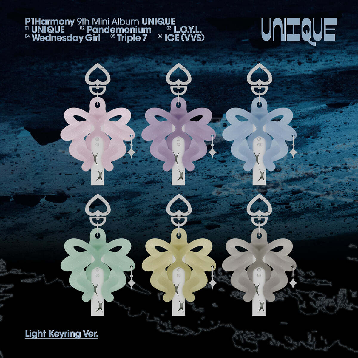 P1Harmony – 9th Mini Album – [UNIQUE] (Light Keyring Ver.) (Random)