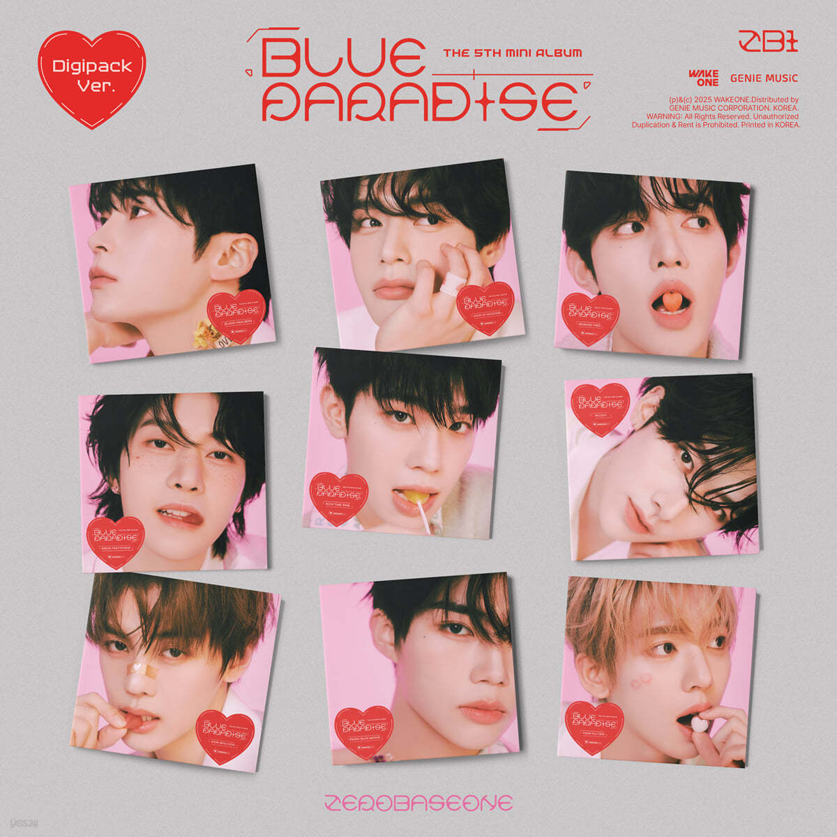 ZEROBASEONE The 5th Mini Album – BLUE PARADISE (Digipack Ver.) (Random) + Soundwave Gift