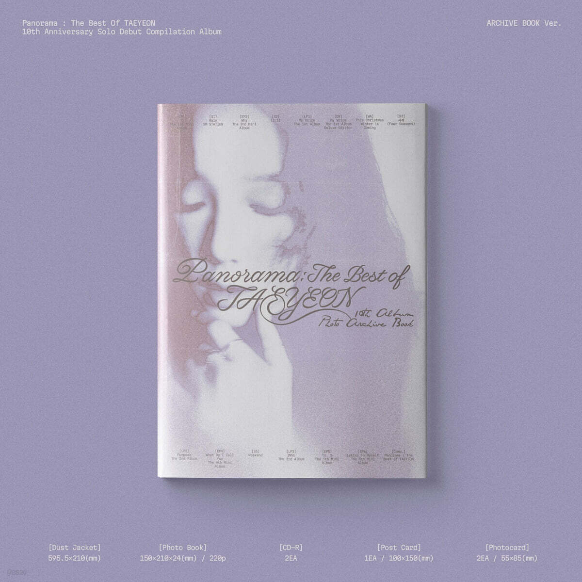 TAEYEON – [Panorama : The Best of TAEYEON] (ARCHIVE BOOK Ver.)