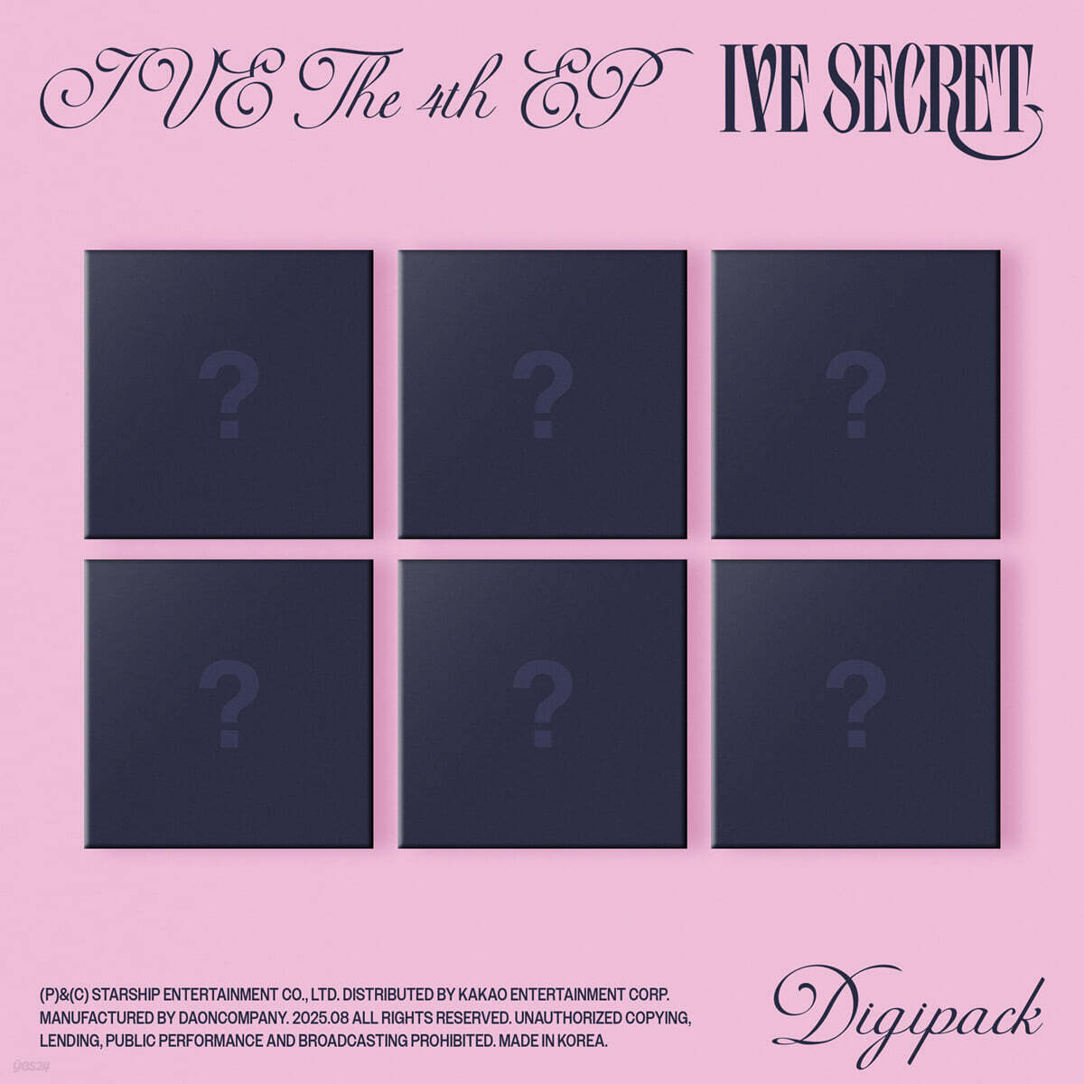 IVE THE 4th EP – IVE SECRET (Digipack Ver.) (Random)