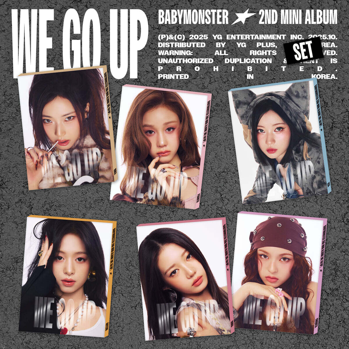 BABYMONSTER – 2nd MINI ALBUM [WE GO UP] (PATTERN Ver.) (Random)