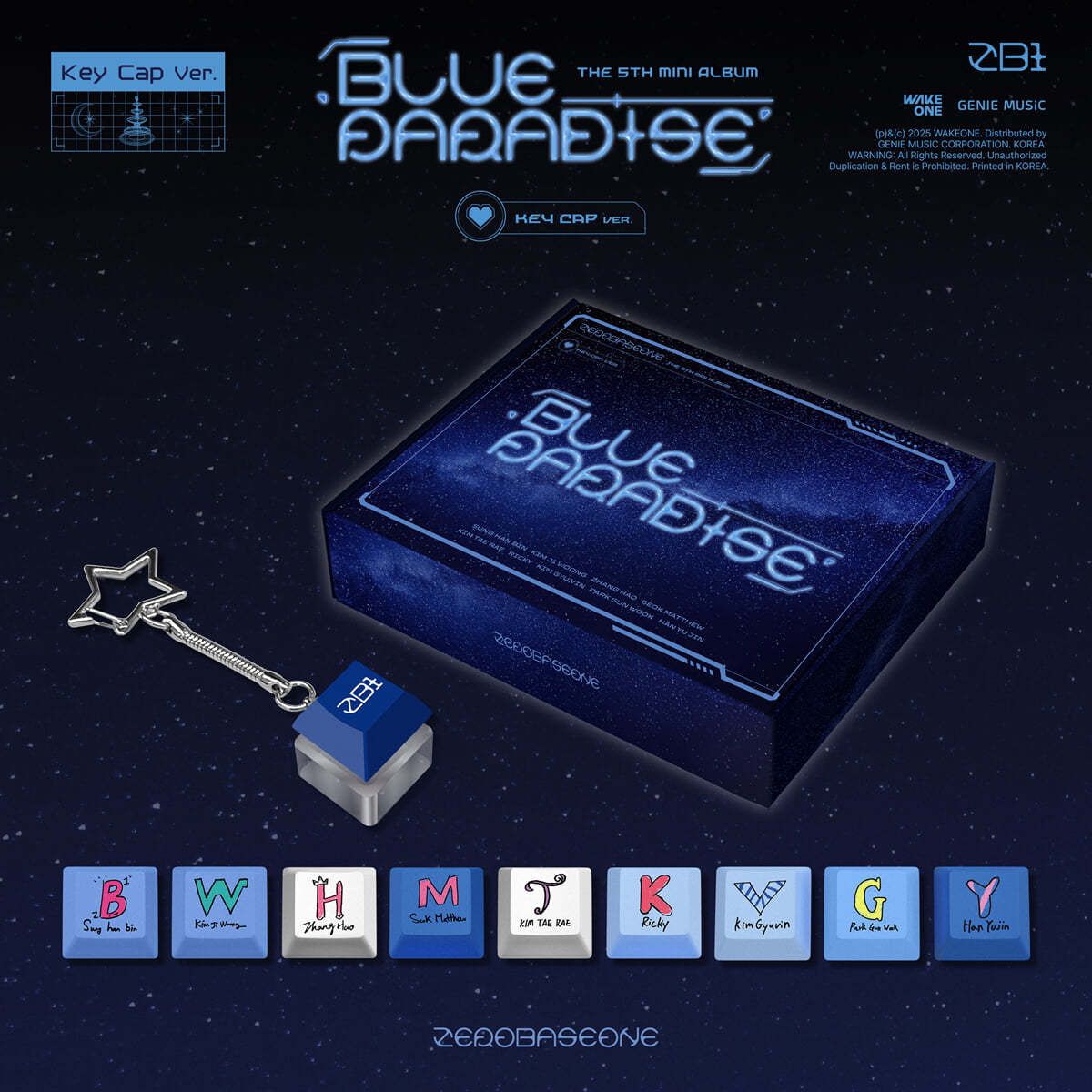 ZEROBASEONE The 5th Mini Album – BLUE PARADISE (Key Cap Ver.)