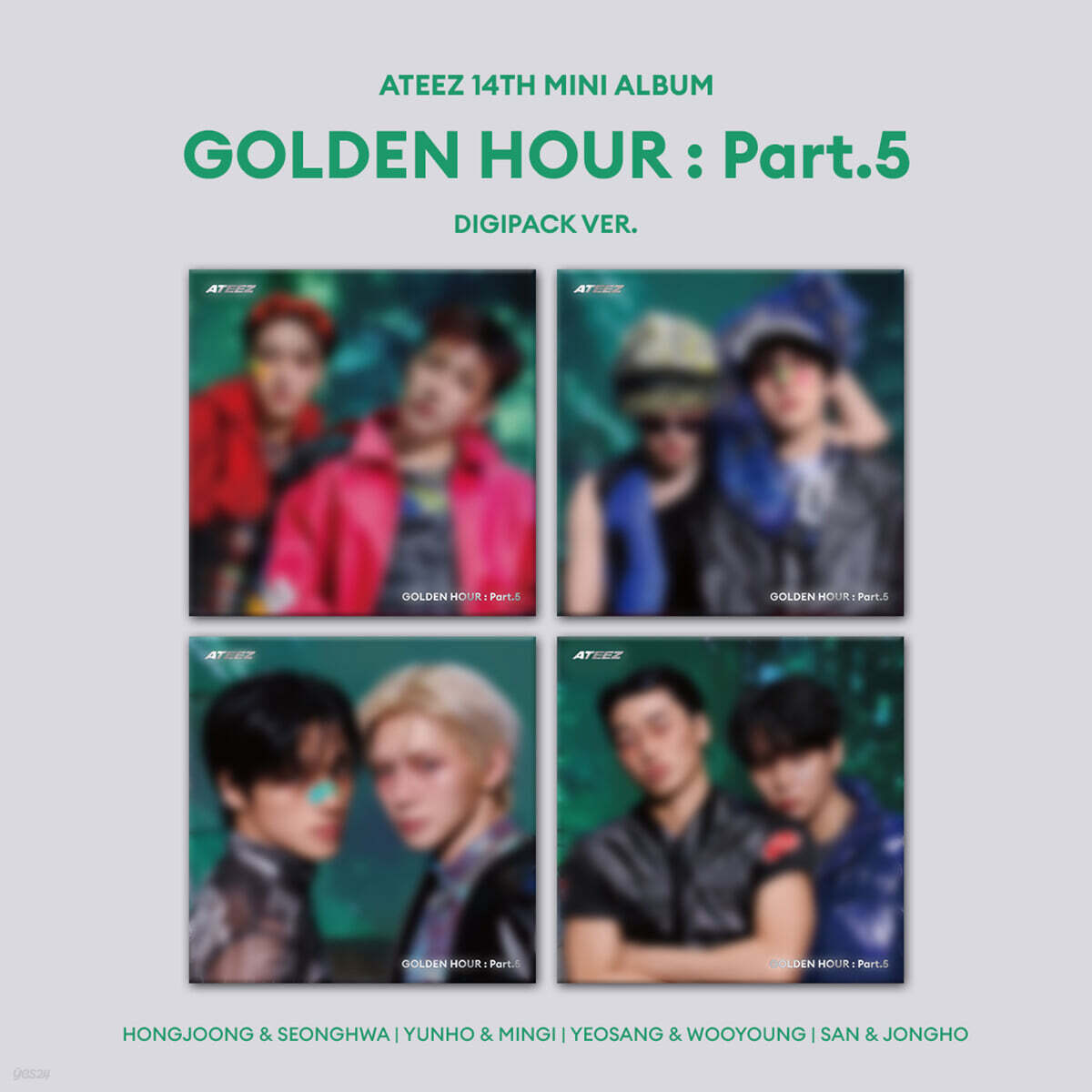 ATEEZ – 14TH MINI ALBUM [GOLDEN HOUR : Part.5] (DIGIPACK UNIT VER.) (Random)