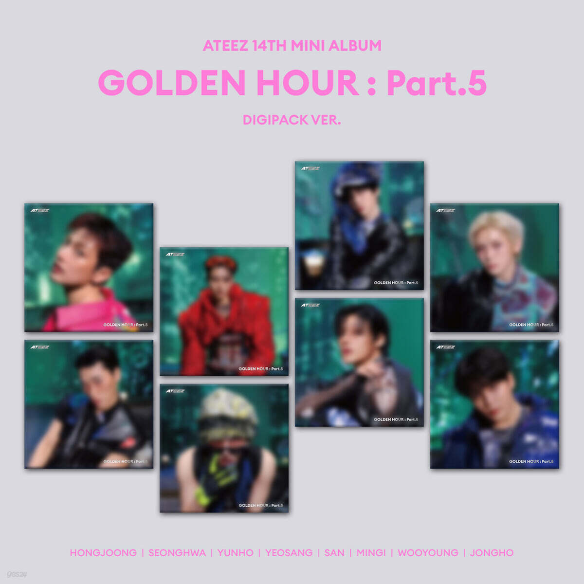 ATEEZ – 14TH MINI ALBUM [GOLDEN HOUR : Part.5] (DIGIPACK VER.) (Random)