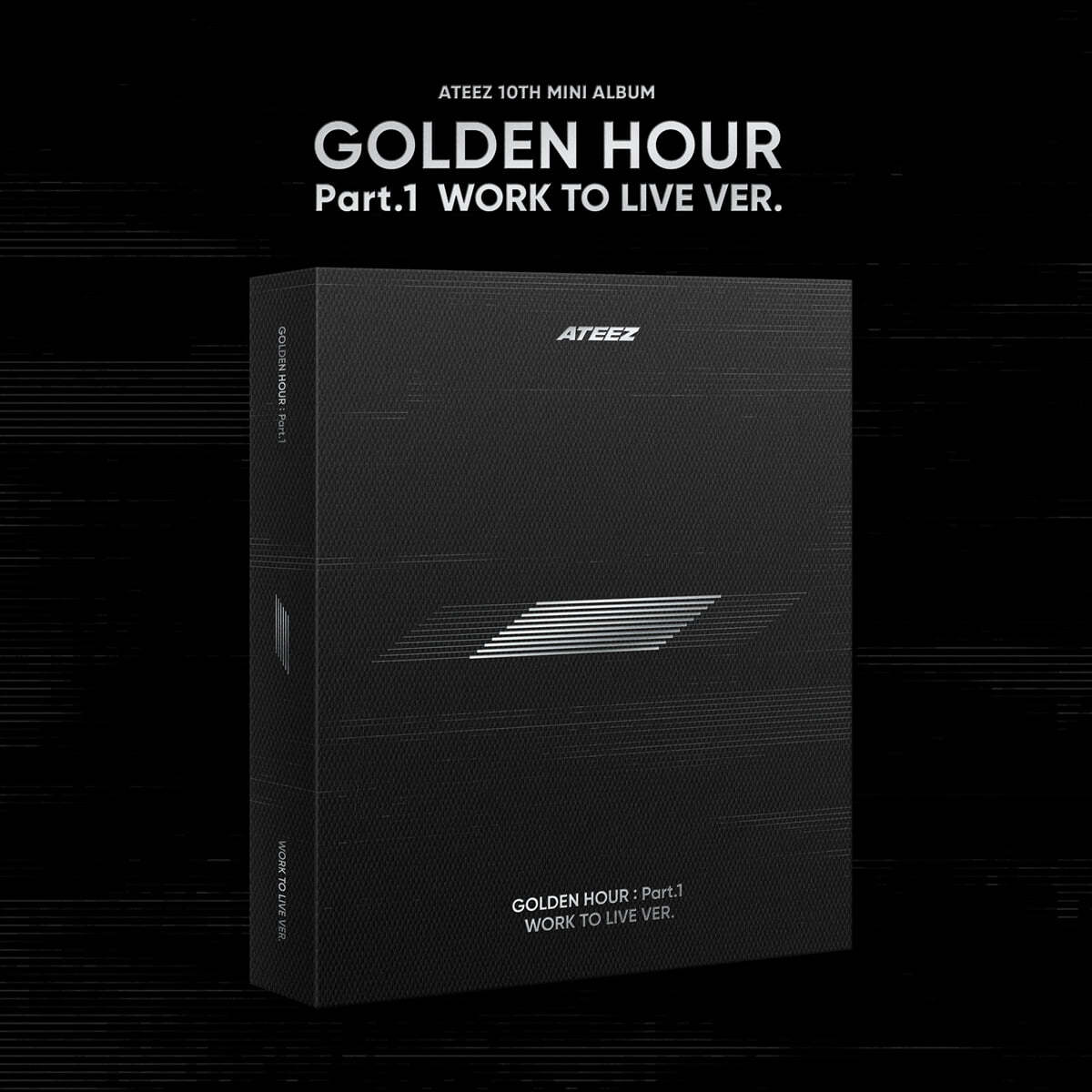 ATEEZ 10TH MINI ALBUM – GOLDEN HOUR : Part.1 (WORK TO LIVE Ver.) + Apple Music Gift