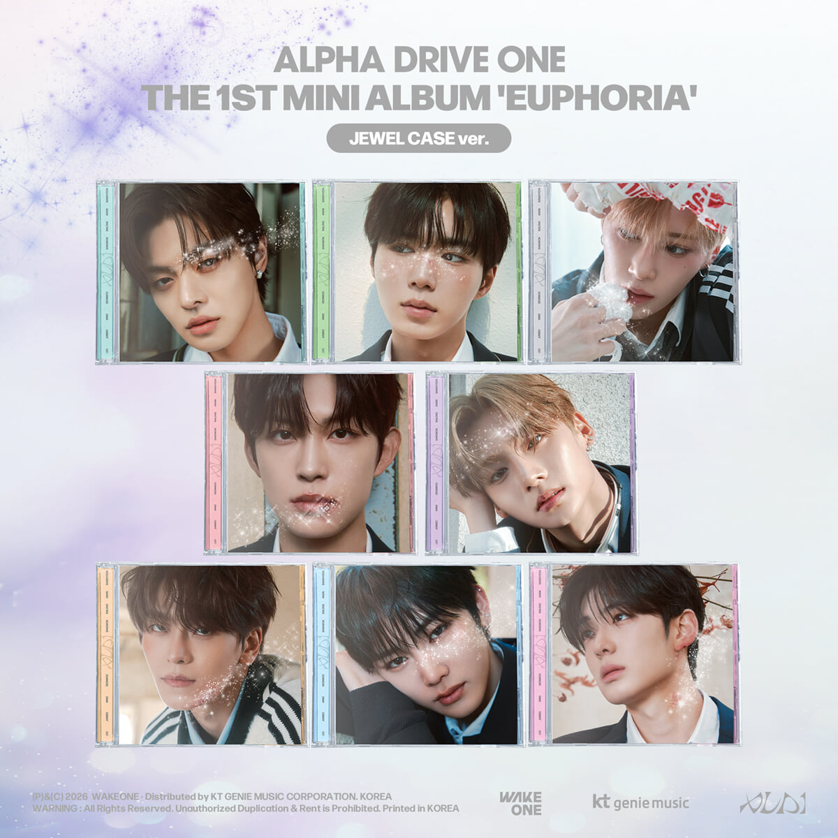 ALPHA DRIVE ONE – THE 1ST MINI ALBUM [EUPHORIA] (JEWEL CASE Ver.) (Random)