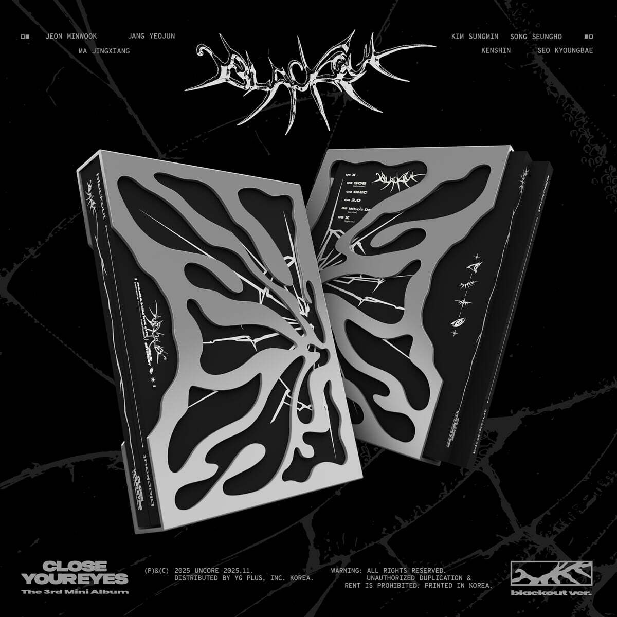 CLOSE YOUR EYES – The 3rd Mini Album [blackout] (blackout Ver.)