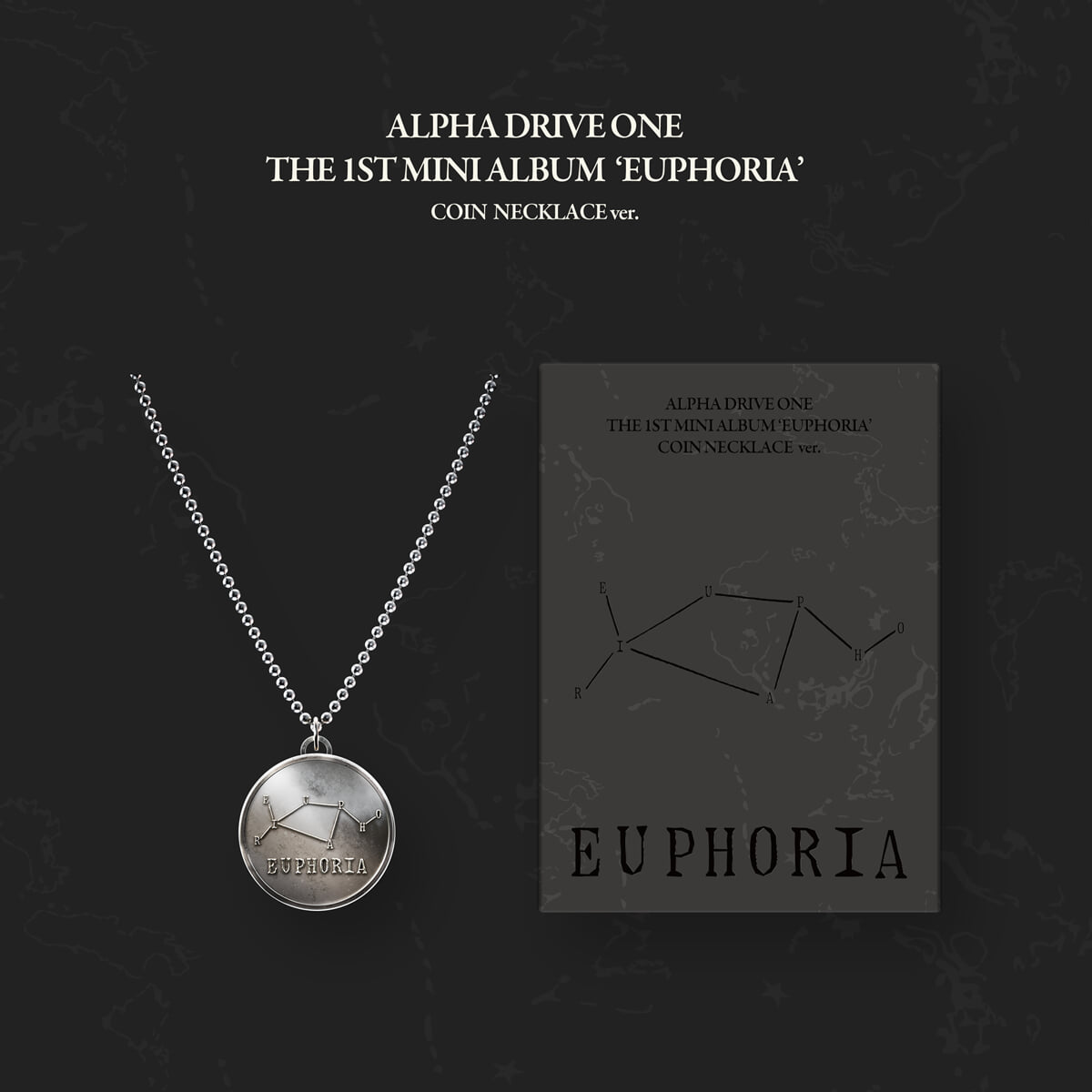ALPHA DRIVE ONE – THE 1ST MINI ALBUM [EUPHORIA] (COIN NECKLACE Ver.) (LIMITED EDITION)
