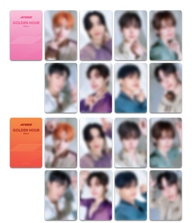 ATEEZ GOLDEN HOUR Part.1 Makestar Luckydraw