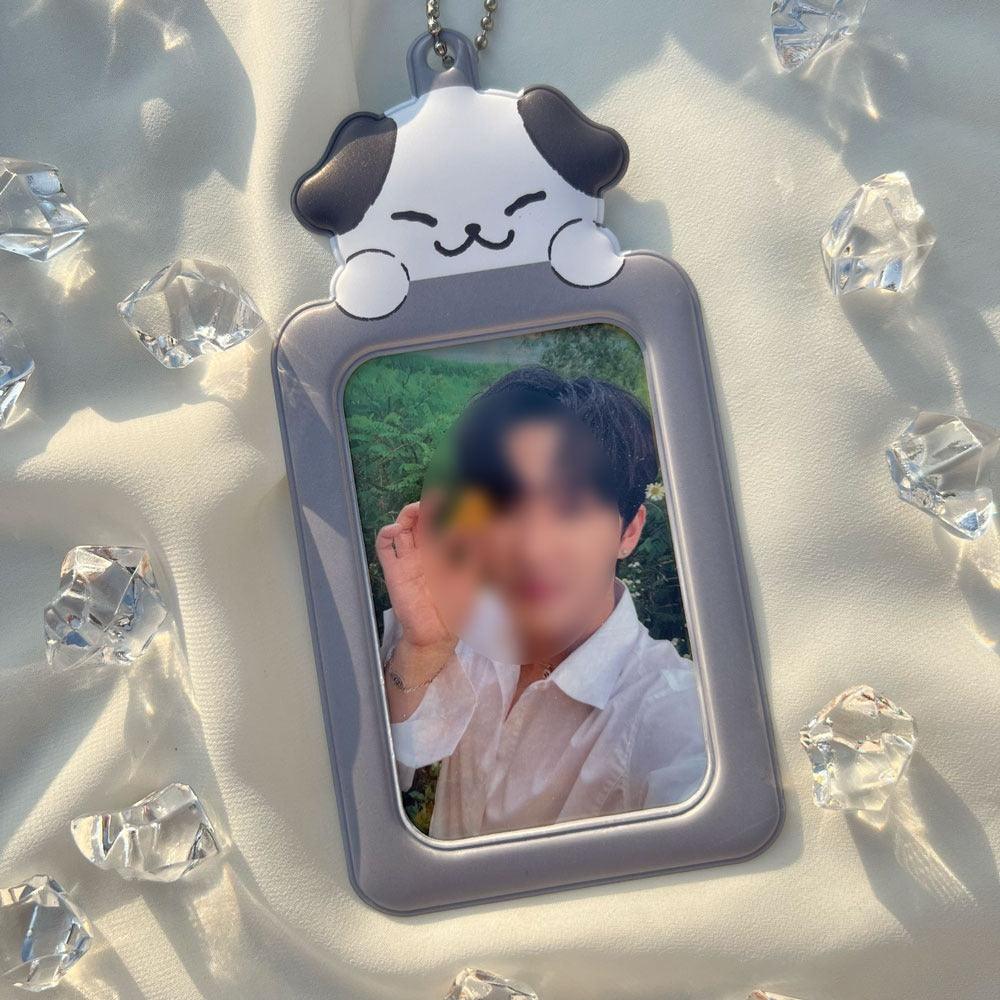 Smiling Black Puppy Photocard Holder - KKANG