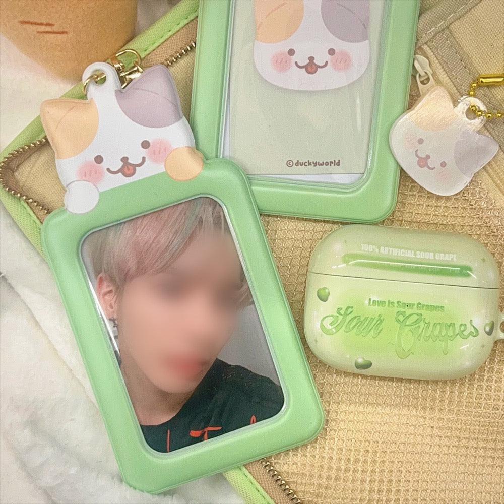 Tricolor Cat Photocard Holder