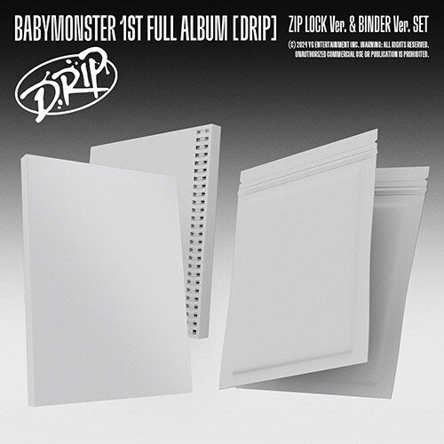 BABYMONSTER 1st FULL ALBUM – DRIP (Zip Lock/Binder Ver.) + Weverse Gift