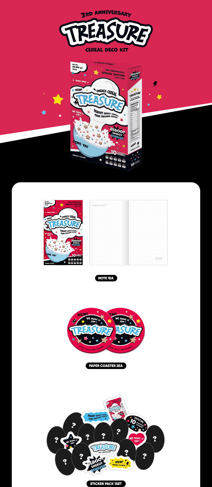 [ANNIVERSARY] TREASURE 2023 DEBUT ANNIVERSARY CEREAL DECO KIT - KKANG