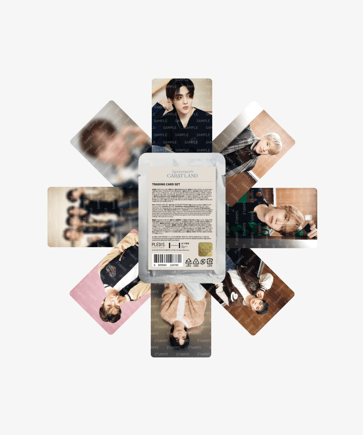 SEVENTEEN IN CARAT LAND TRADING CARD SET