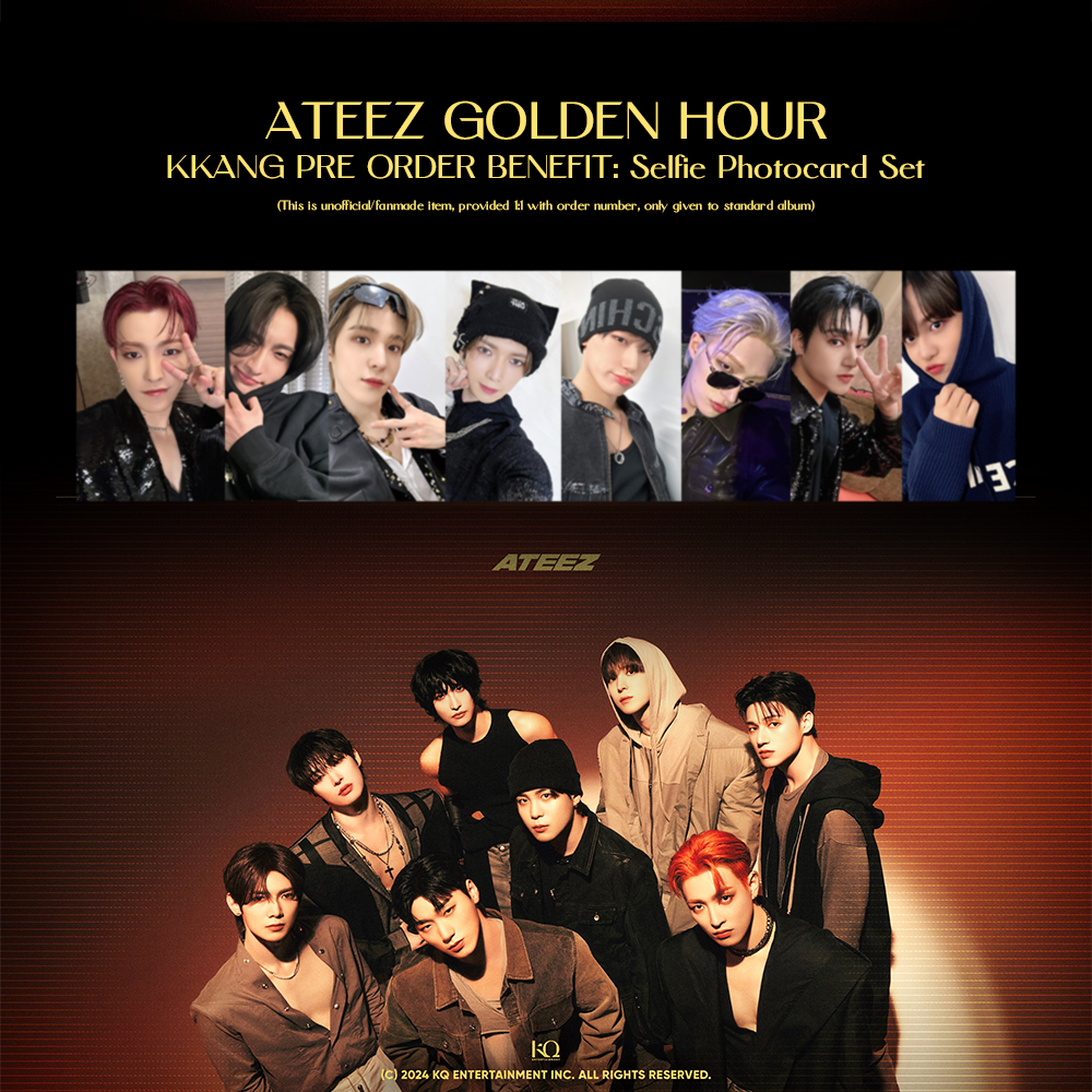 ATEEZ 10TH MINI ALBUM – GOLDEN HOUR : Part.1 (Random) + Soundwave Benefit