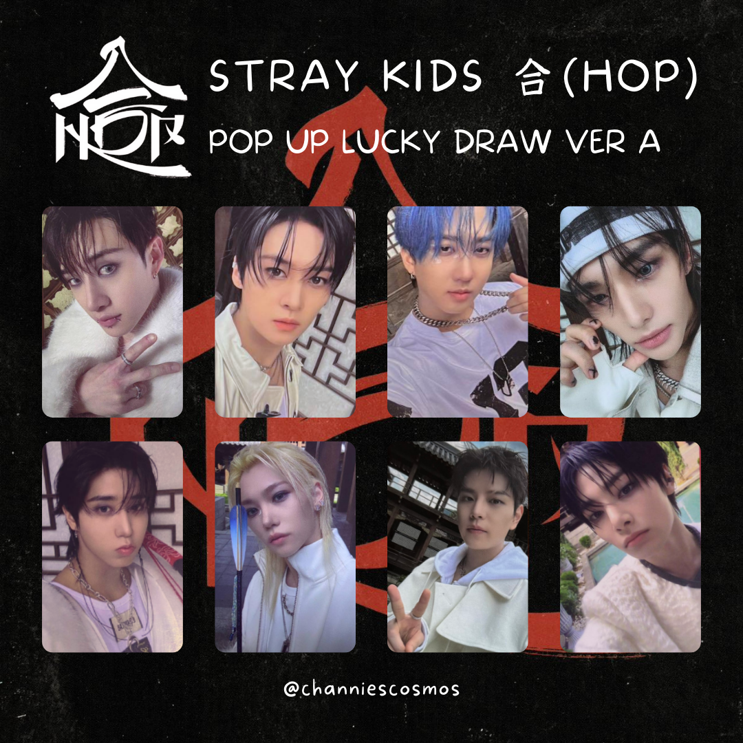 [Stray Kids HOP POP-UP STORE] LUCKYDRAW PHOTOCARD - A