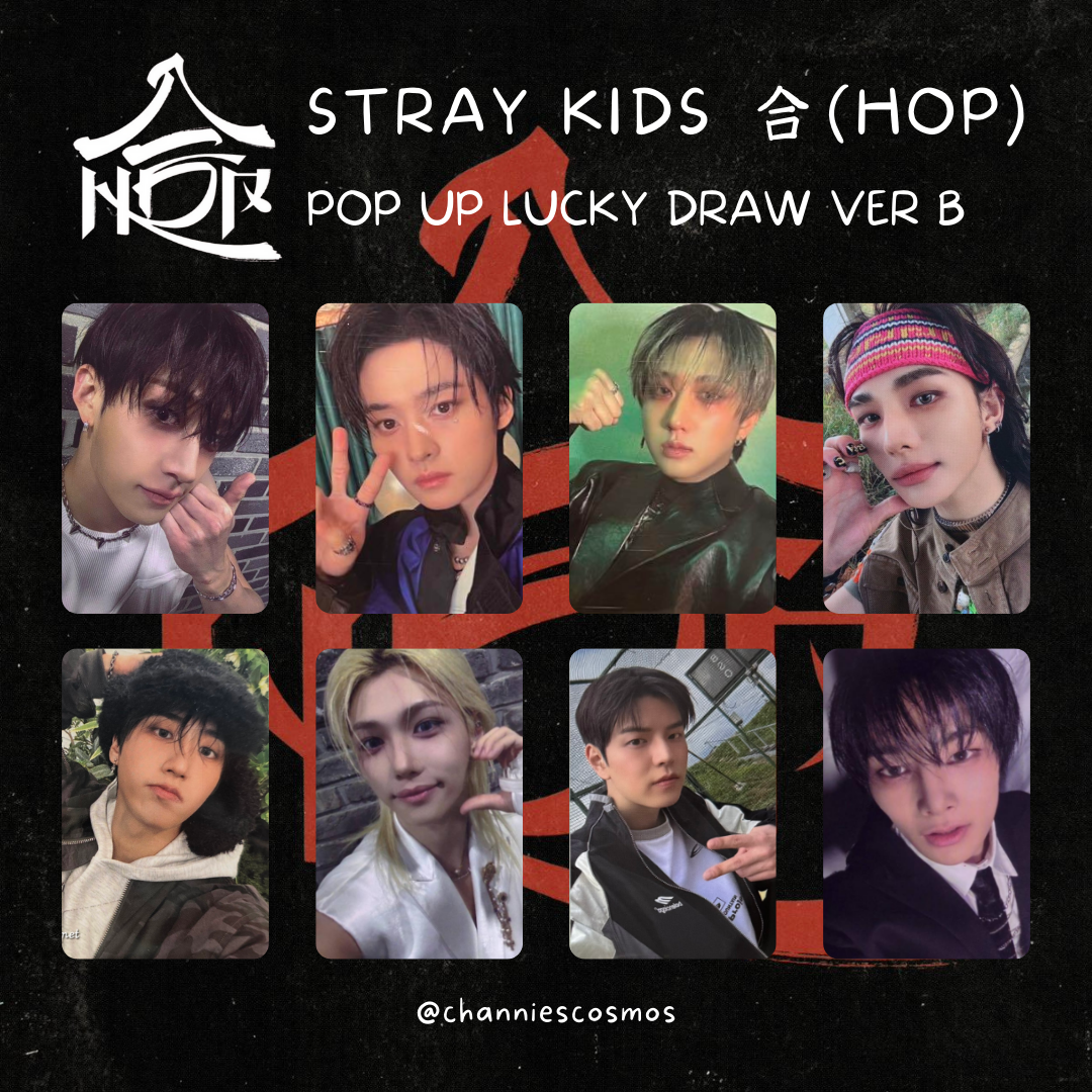 [Stray Kids HOP POP-UP STORE] LUCKYDRAW PHOTOCARD - B