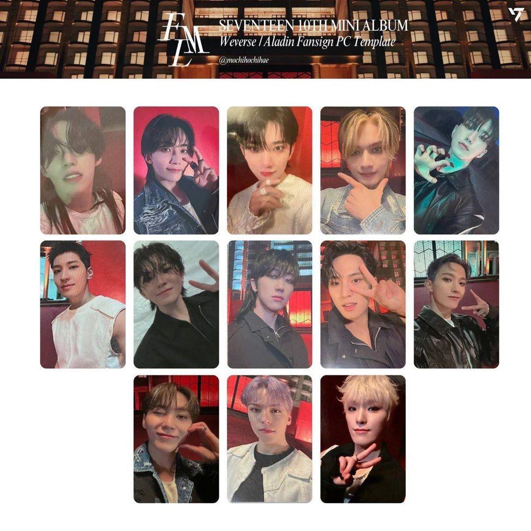 Seventeen FML Weverse/Aladin Fansign Benefit Photocard - KKANG