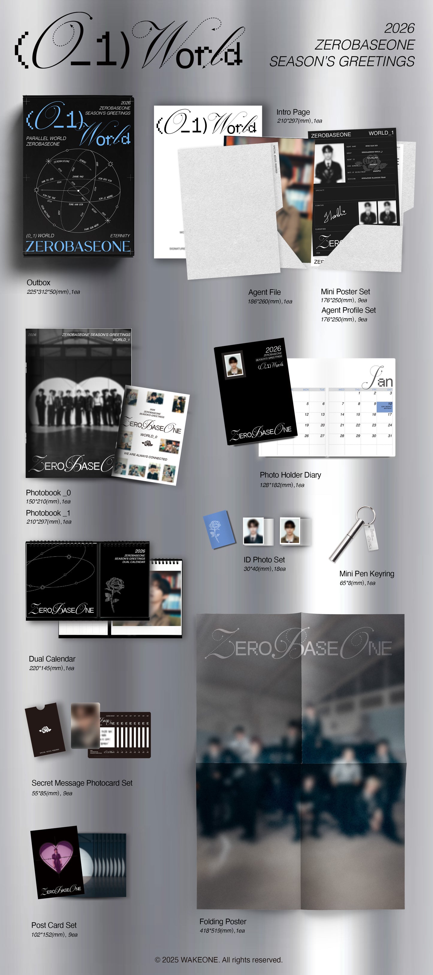 ZEROBASEONE – 2026 SEASON’S GREETINGS [(0_1) World] + Apple Music Gift