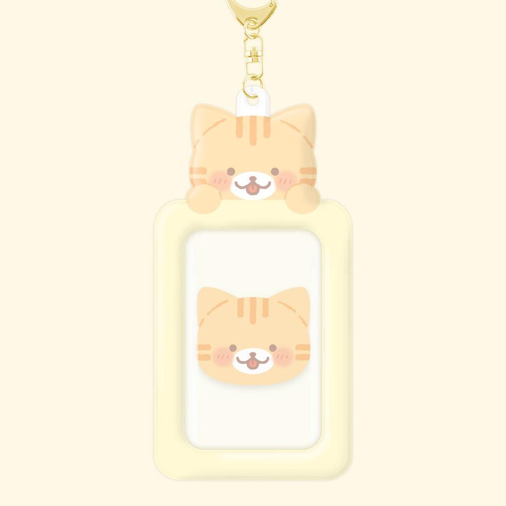 Yellow Cat Photocard Holder Keyring - KKANG
