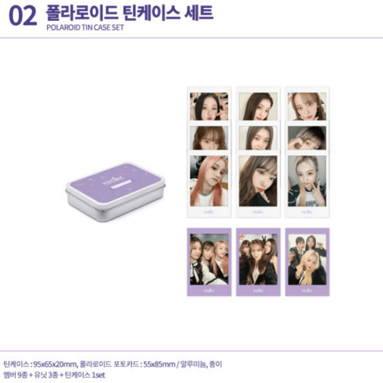 Kep1er Debut 1st Anniversary Official MD - POLAROID TIN CASE SET - KKANG